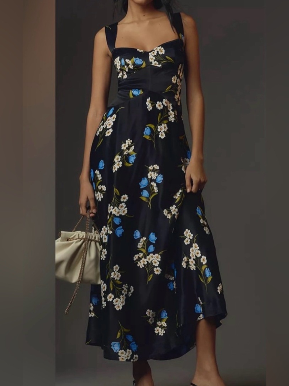 NWOT Anthropologie The Jocelyn Sleeveless Slip Midi Dress by Maeve size XS